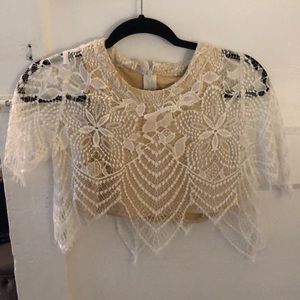 Vestique lace top